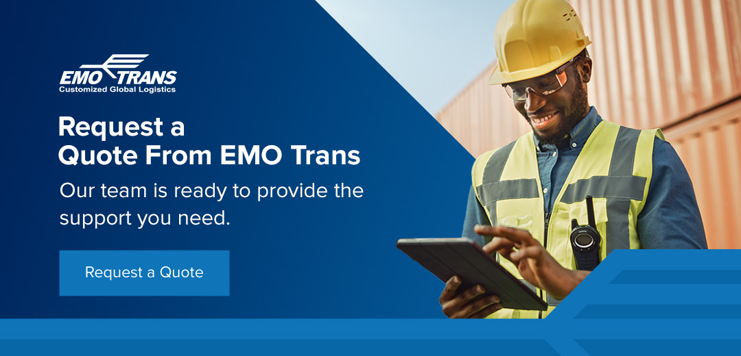 Request a quote from EMO Trans