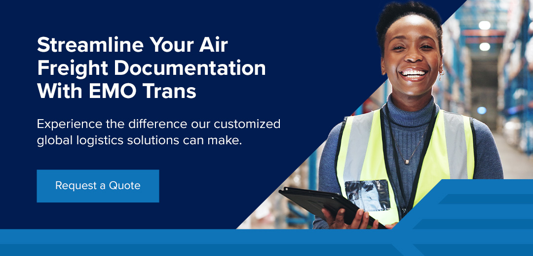 Streamline your air freight documentation with EMO Trans